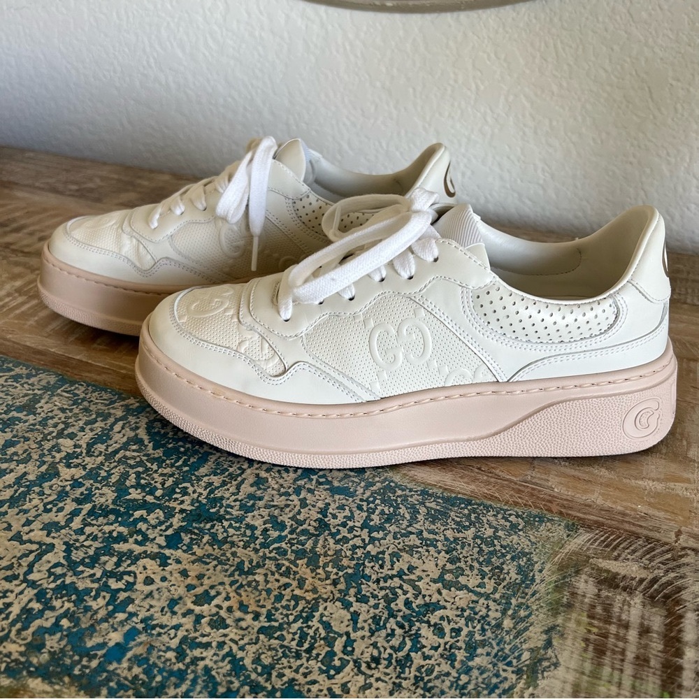 Gucci GG Embossed Leather Sneaker